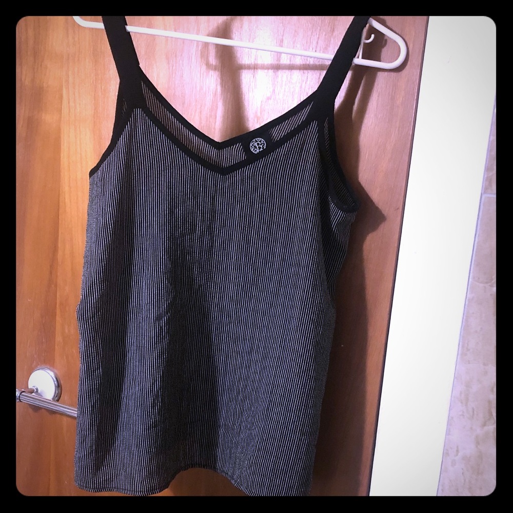 Bobeau Double V Neck Swing Tank, Medium